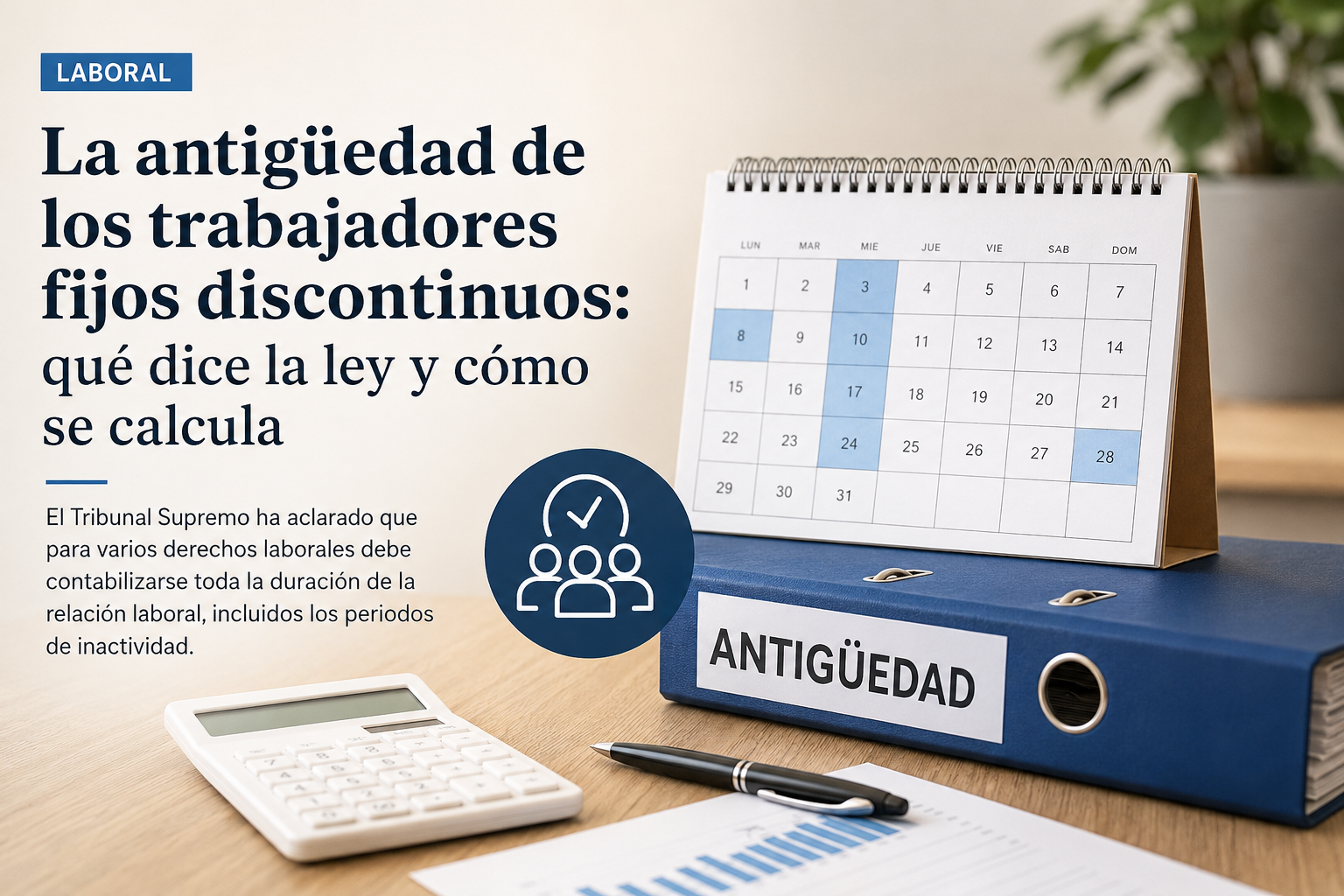 La antigüedad de los trabajadores fijos discontinuos: qué dice la ley y cómo se calcula