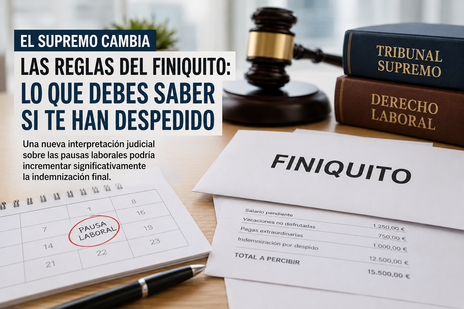 El Supremo redefine el cálculo del finiquito: El Supremo redefine el cálculo del finiquito: