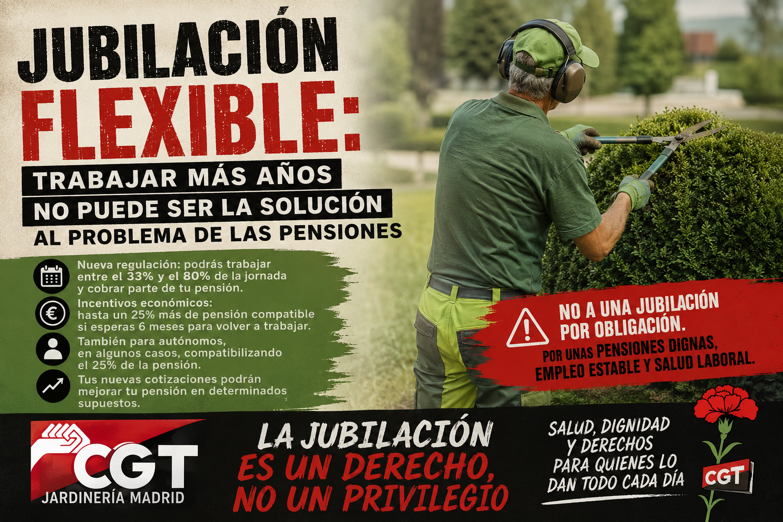 Detrás de la propaganda del “envejecimiento activo” se esconde la cruda realidad de la precariedad y el desgaste físico. Detrás de la propaganda del “envejecimiento activo” se esconde la cruda realidad de la precariedad y el desgaste físico.