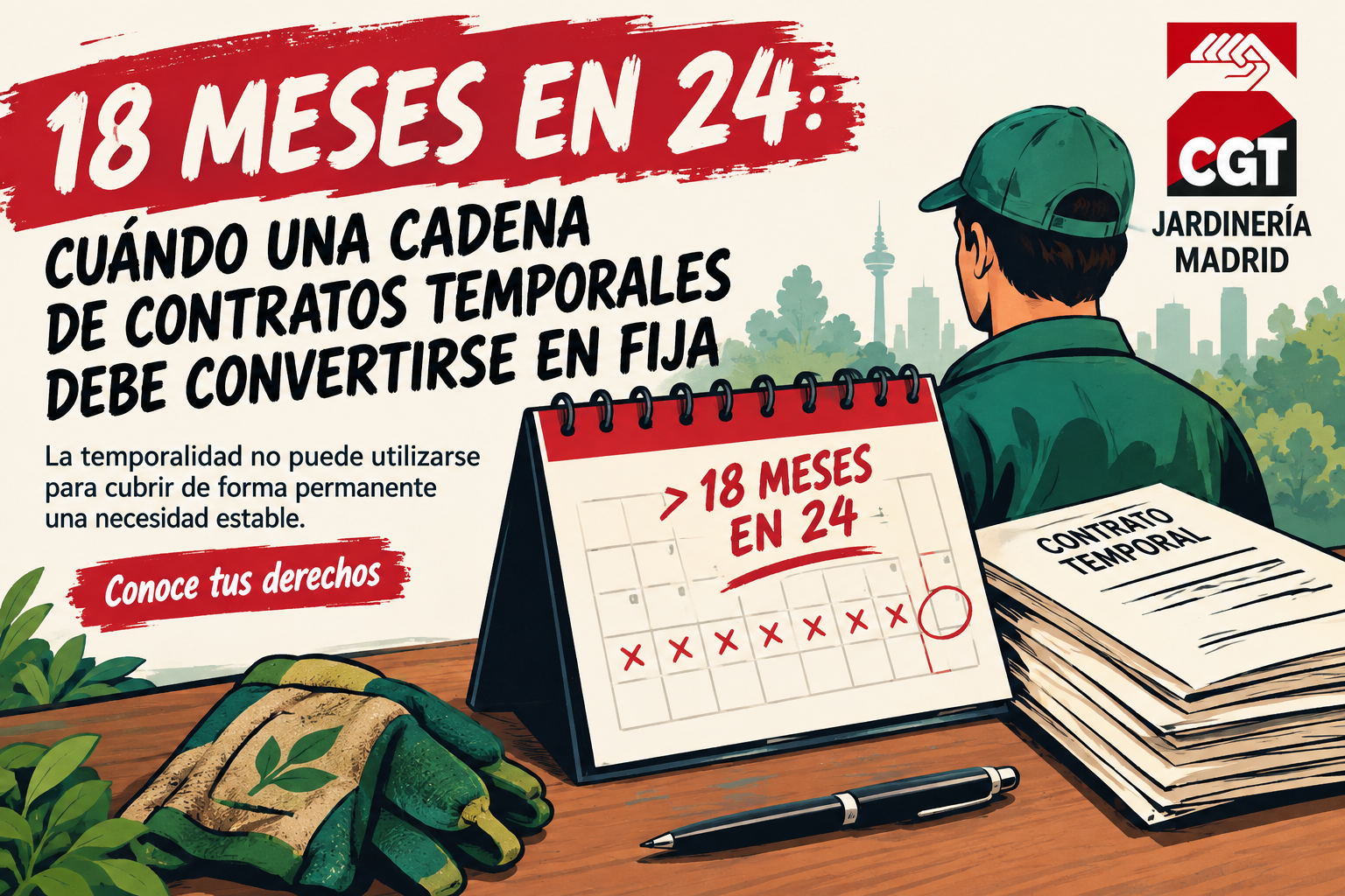 LOS TRABAJADORES QUE SUPEREN 18 MESES CON CONTRATOS TEMPORALES EN 2 AÑOS PASARÁN A SER INDEFINIDOS