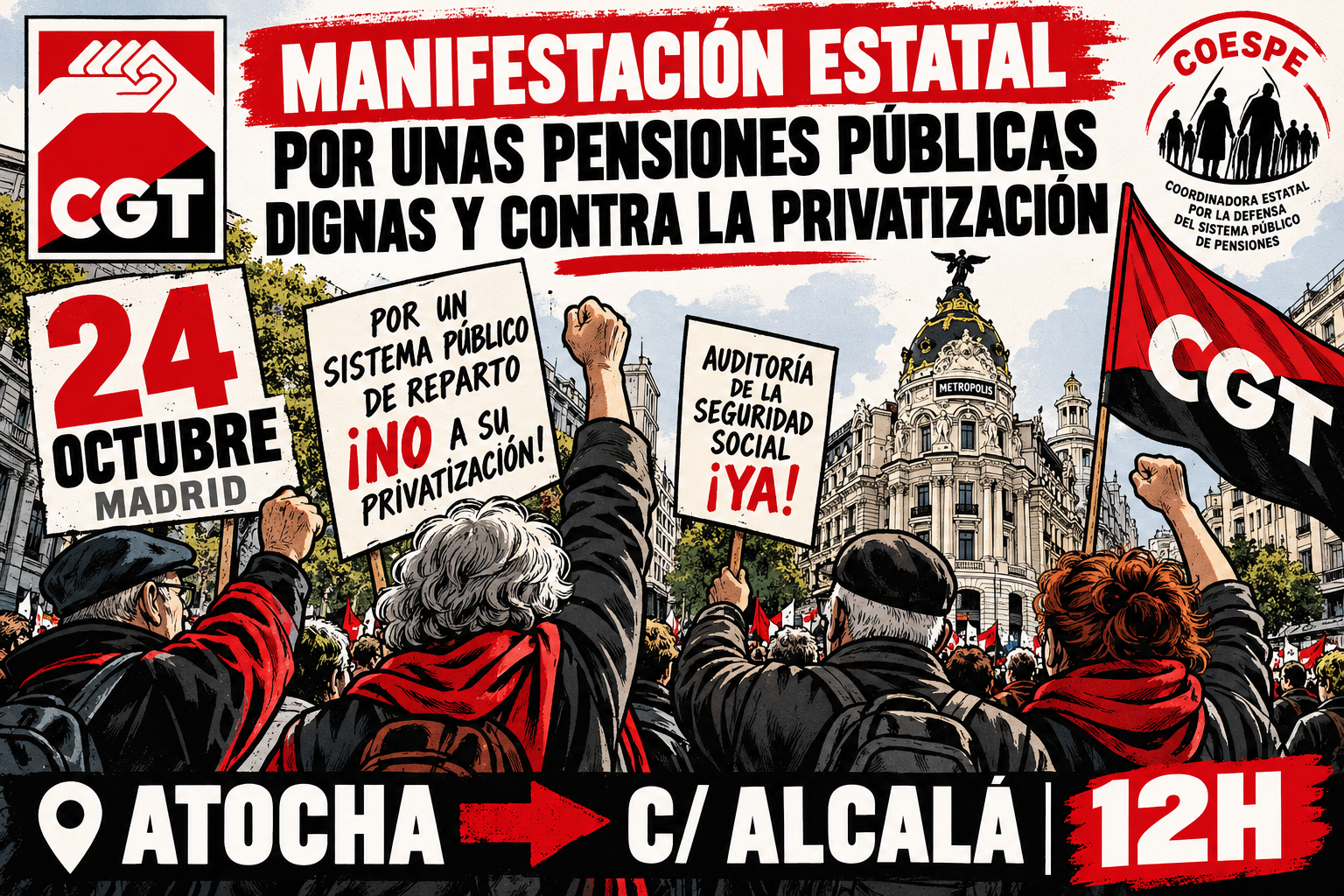 COESPE DENUNCIA LOS INTENTOS DE PRIVATIZACIÓN DEL SISTEMA PÚBLICO DE PENSIONES