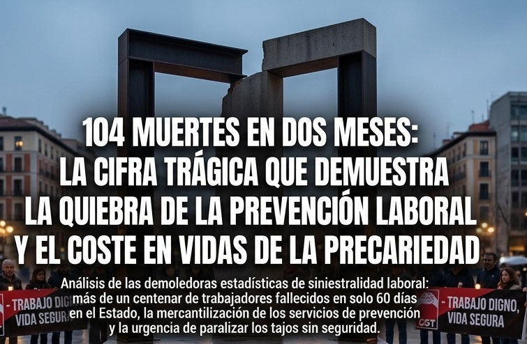 más de un centenar de trabajadores fallecidos en solo 60 días en el Estado Español.